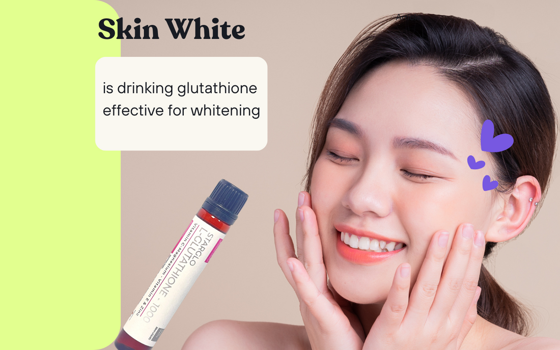 is drinking glutathione effective for whitening?