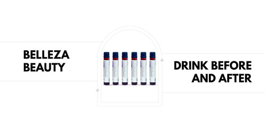 Belleza beauty drink before and after