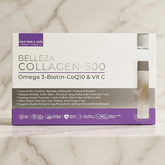 5 PACKS BELLEZA SHOTS COLLAGEN + BIOTIN - 1 MONTH DOSE
