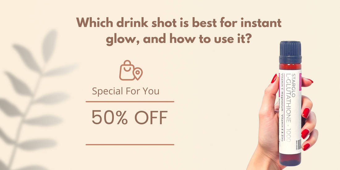Which drink shot is best for instant glow, and how to use it? 14%off