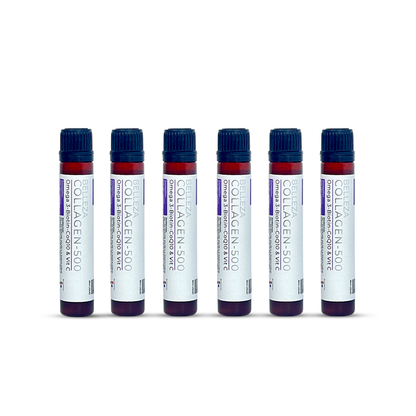 BELLEZA COLLAGEN 500 WITH OMEGA 3, BIOTIN, COQ10 & VITAMIN C PACK OF 6 - 30ML
