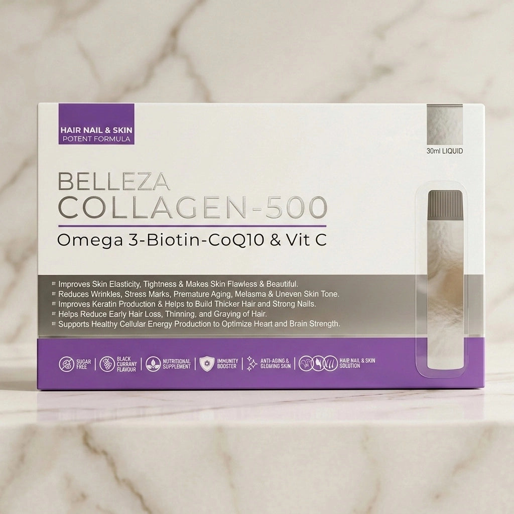 5 PACKS BELLEZA SHOTS COLLAGEN + BIOTIN - 1 MONTH DOSE