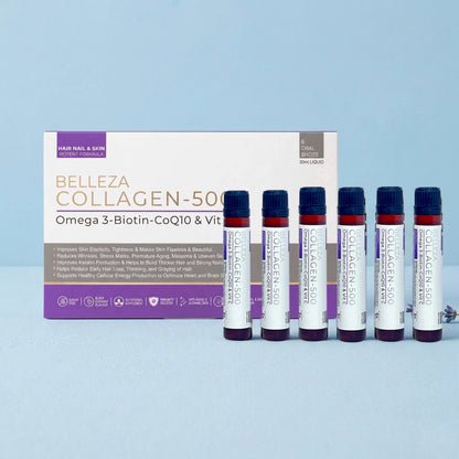 BELLEZA SHOTS COLLAGEN + BIOTIN PACK OF 6 SHOTS - 30ML
